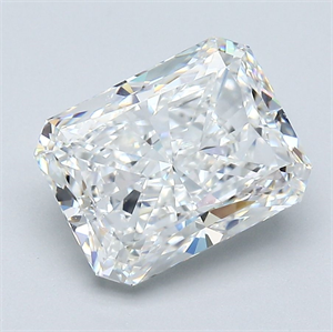 Picture of Natural Diamond 3.02 Carats, Radiant with  Cut, F Color, VS2 Clarity and Certified by GIA