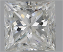 Natural Diamond 0.70 Carats, Princess with  Cut, G Color, VVS2 Clarity and Certified by GIA