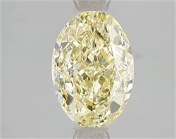 Picture of Lab Grown Diamond 2.05 Carats, Oval with  Cut, Fancy Intense Yellow Color, VS2 Clarity and Certified by IGI