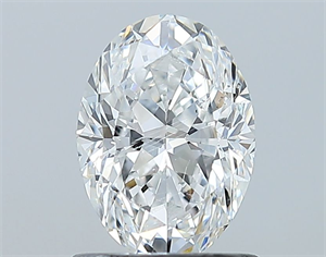 Picture of Natural Diamond 1.01 Carats, Oval with  Cut, E Color, SI2 Clarity and Certified by GIA