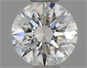 Natural Diamond 0.54 Carats, Round with Excellent Cut, H Color, IF Clarity and Certified by IGI