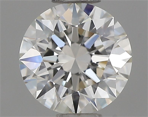 Picture of Natural Diamond 0.54 Carats, Round with Excellent Cut, H Color, IF Clarity and Certified by IGI