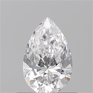 Picture of Natural Diamond 0.50 Carats, Pear with  Cut, D Color, VVS1 Clarity and Certified by GIA