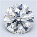 Diamante Natural 3.50 quilates, Redondo , Color H, claridad SI2 y certificado GIA