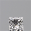 Natural Diamond 0.26 Carats, Princess with  Cut, E Color, VVS1 Clarity and Certified by GIA