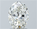 Natural Diamond 1.50 Carats, Oval with  Cut, H Color, VS1 Clarity and Certified by GIA