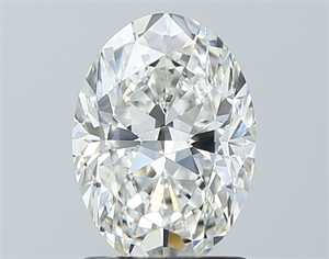 Picture of Natural Diamond 1.50 Carats, Oval with  Cut, H Color, VS1 Clarity and Certified by GIA