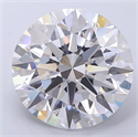 Lab Grown Diamond 4.52 Carats, Round with Ideal Cut, D Color, VS1 Clarity and Certified by IGI