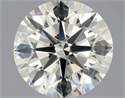 Natural Diamond 0.90 Carats, Round with Excellent Cut, L Color, SI1 Clarity and Certified by GIA