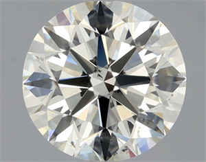Picture of Natural Diamond 0.90 Carats, Round with Excellent Cut, L Color, SI1 Clarity and Certified by GIA