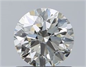Natural Diamond 0.91 Carats, Round with Excellent Cut, K Color, VS1 Clarity and Certified by GIA