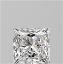 Natural Diamond 0.90 Carats, Princess with  Cut, E Color, VS2 Clarity and Certified by GIA