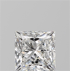Picture of Natural Diamond 0.90 Carats, Princess with  Cut, E Color, VS2 Clarity and Certified by GIA