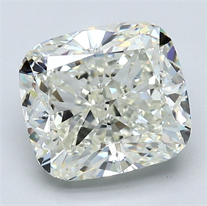 Foto Diamante Natural 3.03 quilates, Del cojín , Color K, claridad VS1 y certificado GIA de