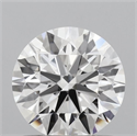 Lab Grown Diamond 1.08 Carats, Round with Ideal Cut, D Color, VVS2 Clarity and Certified by IGI