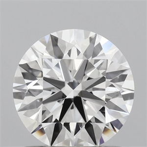 Picture of Lab Grown Diamond 1.08 Carats, Round with Ideal Cut, D Color, VVS2 Clarity and Certified by IGI