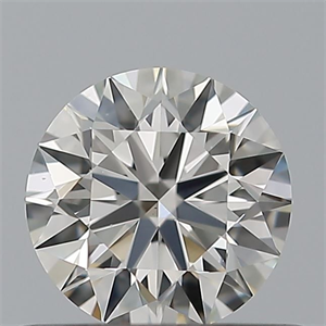 Picture of Natural Diamond 0.50 Carats, Round with Excellent Cut, G Color, VS1 Clarity and Certified by IGI