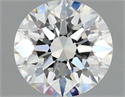 Natural Diamond 0.43 Carats, Round with Excellent Cut, G Color, VVS1 Clarity and Certified by GIA