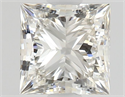 Natural Diamond 0.56 Carats, Princess with  Cut, J Color, VVS1 Clarity and Certified by GIA