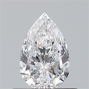 Picture of Natural Diamond 0.50 Carats, Pear with  Cut, D Color, IF Clarity and Certified by GIA