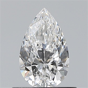 Picture of Natural Diamond 0.54 Carats, Pear with  Cut, E Color, VS1 Clarity and Certified by GIA