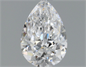 Natural Diamond 0.50 Carats, Pear with  Cut, D Color, VVS2 Clarity and Certified by GIA