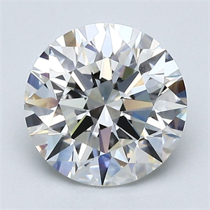 Picture of Natural Diamond 1.80 Carats, Round with Excellent Cut, G Color, VVS1 Clarity and Certified by GIA
