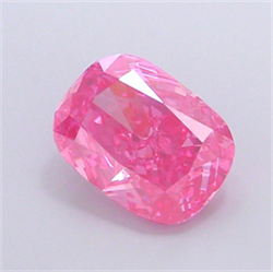 Picture of Lab Grown Diamond 1.28 Carats, CUSHION MODIFIED with  Cut, Fancy Vivid Pink Color, VS1 Clarity and Certified by IGI