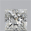 Natural Diamond 1.20 Carats, Princess with  Cut, I Color, VVS1 Clarity and Certified by GIA
