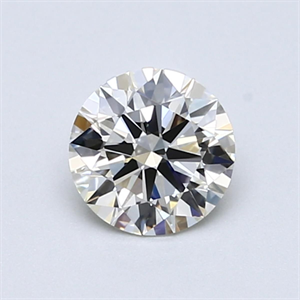 Picture of Natural Diamond 0.70 Carats, Round with Excellent Cut, K Color, VVS1 Clarity and Certified by GIA