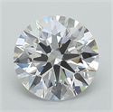 Lab Grown Diamond 1.31 Carats, Round with Ideal Cut, E Color, VVS2 Clarity and Certified by IGI