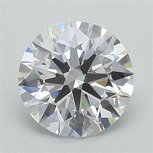 Picture of Lab Grown Diamond 1.31 Carats, Round with Ideal Cut, E Color, VVS2 Clarity and Certified by IGI