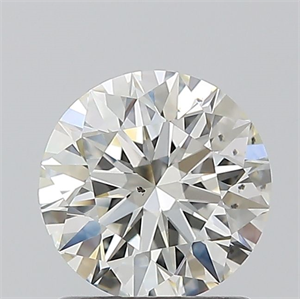 Foto Diamante Natural 1.11 quilates, Redondo , Color J, claridad SI1 y certificado GIA de