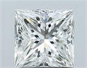 Natural Diamond 1.01 Carats, Princess with  Cut, H Color, VVS1 Clarity and Certified by GIA
