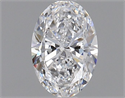 Natural Diamond 0.71 Carats, Oval with  Cut, D Color, VS1 Clarity and Certified by GIA