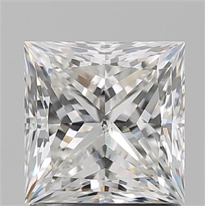 Picture of Natural Diamond 1.51 Carats, Princess with  Cut, G Color, SI2 Clarity and Certified by GIA