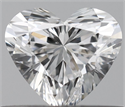 Natural Diamond 0.39 Carats, Heart with  Cut, E Color, VVS2 Clarity and Certified by GIA