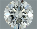 Natural Diamond 0.70 Carats, Round with Excellent Cut, K Color, VVS2 Clarity and Certified by IGI