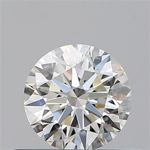 Picture of Natural Diamond 0.44 Carats, Round with Excellent Cut, I Color, SI2 Clarity and Certified by GIA