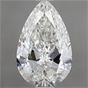 Natural Diamond 1.01 Carats, Pear with  Cut, G Color, SI1 Clarity and Certified by GIA