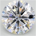Lab Grown Diamond 2.54 Carats, Round with Excellent Cut, D Color, VS1 Clarity and Certified by GIA