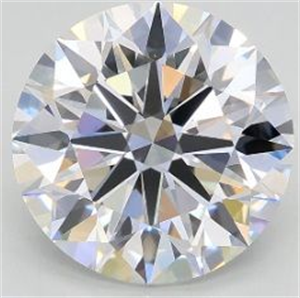 Picture of Lab Grown Diamond 2.54 Carats, Round with Excellent Cut, D Color, VS1 Clarity and Certified by GIA
