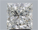 Natural Diamond 2.01 Carats, Princess with  Cut, I Color, VS1 Clarity and Certified by GIA
