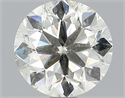 Natural Diamond 1.20 Carats, Round with Very Good Cut, J Color, SI2 Clarity and Certified by HRD