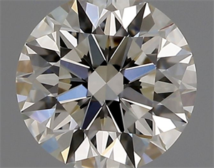 Picture of Natural Diamond 0.46 Carats, Round with Excellent Cut, J Color, VVS2 Clarity and Certified by GIA