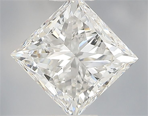 Picture of Natural Diamond 0.74 Carats, Princess with  Cut, F Color, VS1 Clarity and Certified by IGI
