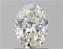 Natural Diamond 1.00 Carats, Oval with  Cut, H Color, VS1 Clarity and Certified by GIA