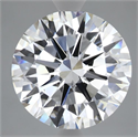 Lab Grown Diamond 5.79 Carats, Round with Excellent Cut, D Color, VVS2 Clarity and Certified by IGI