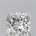 Diamante Natural 0.70 quilates, Princesa , Color H, claridad VVS1 y certificado GIA