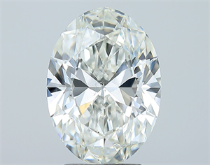 Picture of Natural Diamond 3.03 Carats, Oval with  Cut, H Color, SI2 Clarity and Certified by GIA